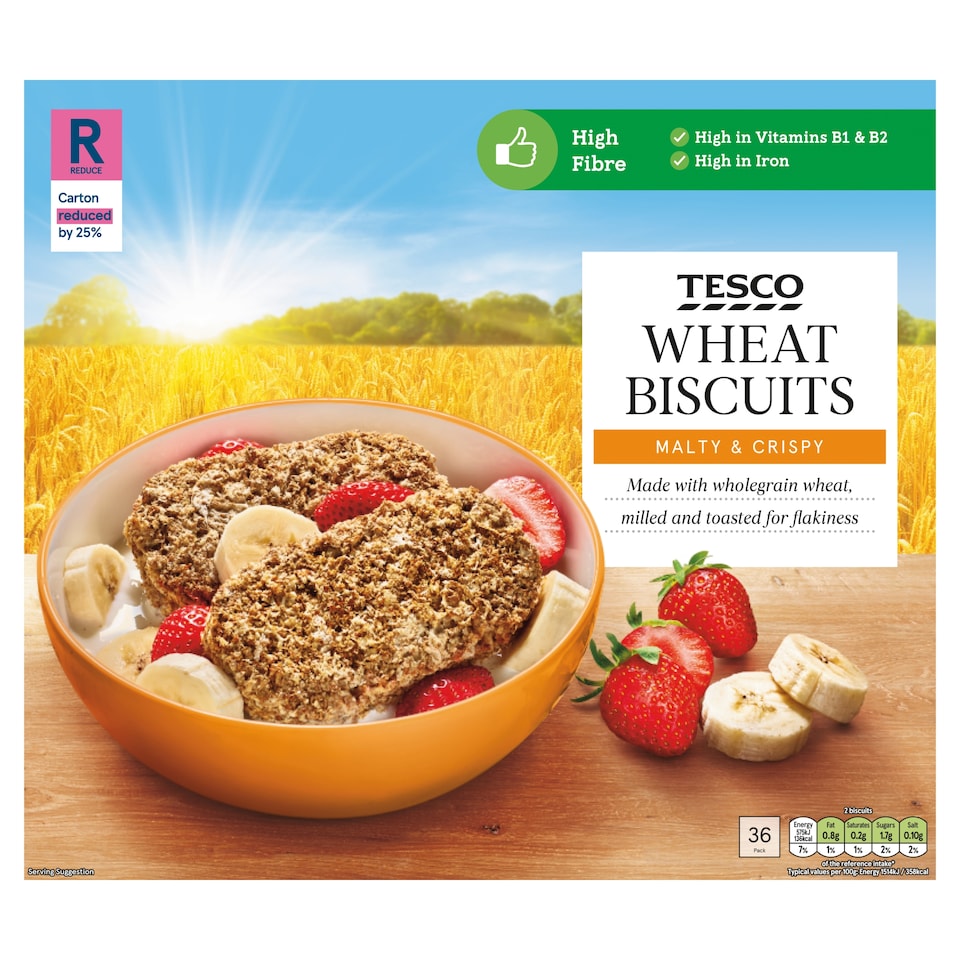 Tesco Wheat Biscuits 36
