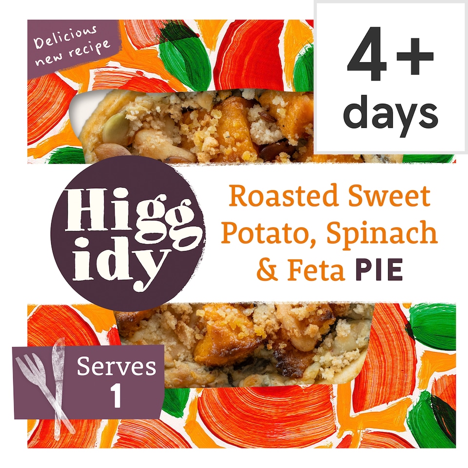 Higgidy Roasted Sweet Potato, Spinach & Feta Pie 200g
