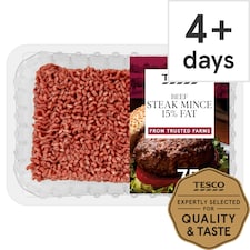 Tesco Beef Steak Mince 15% Fat 750g