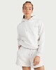 image 2 of F&F Active AFTERCLASS Cotton Rich Pilates Studio Hooded Sweatshirt in Grey Marl
