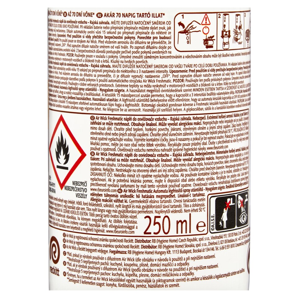 image 1 of Air Wick Freshmatic Automatic Spray Refill Paradise Retreat 250 ml