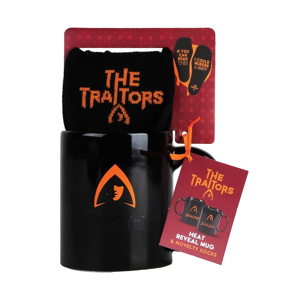 image 1 of The Traitors Heat Reveal Mug & Novelty Socks Gift Set