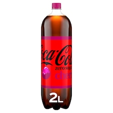 Coca-Cola Zero Sugar Cherry Soft Drink Bottle 2L