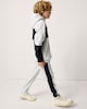 image 2 of F&F Boys Cotton Rich Colour Block Slogan Hoodie in Grey Marl