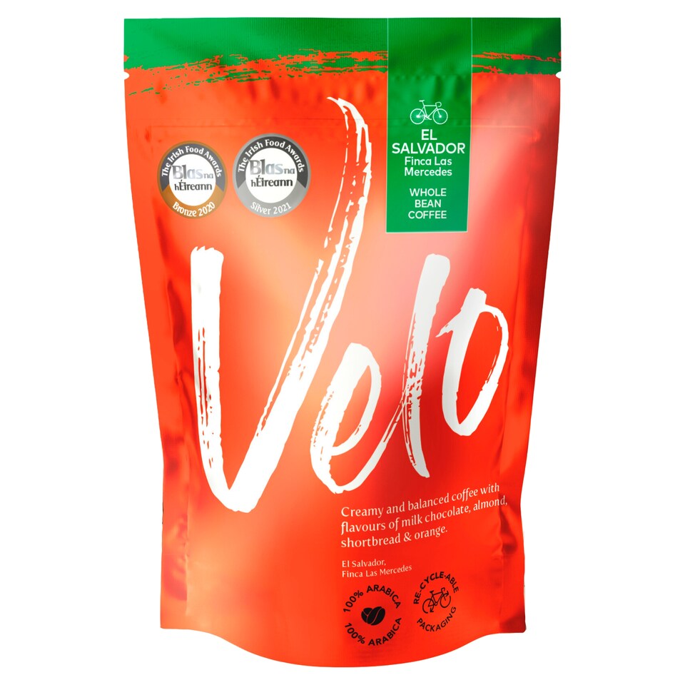 Velo El Salvador Whole Bean Coffee 200G