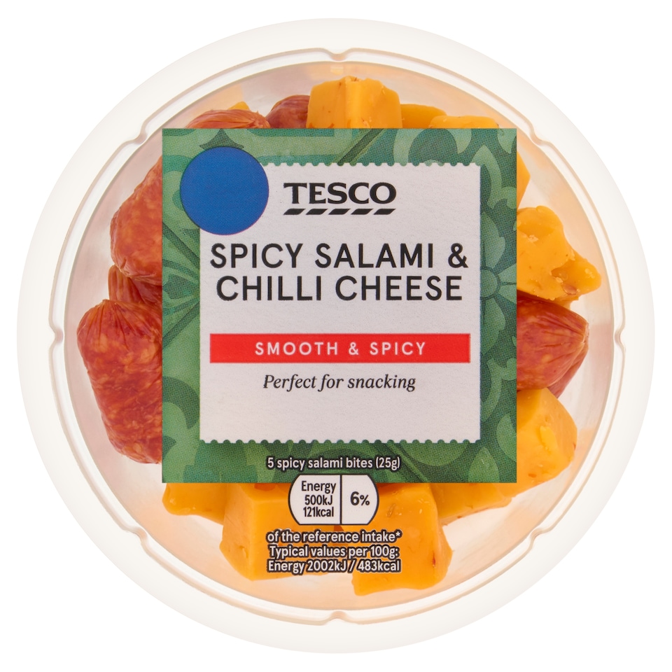 Tesco Spicy Salami & Chilli Cheese Pot 100g