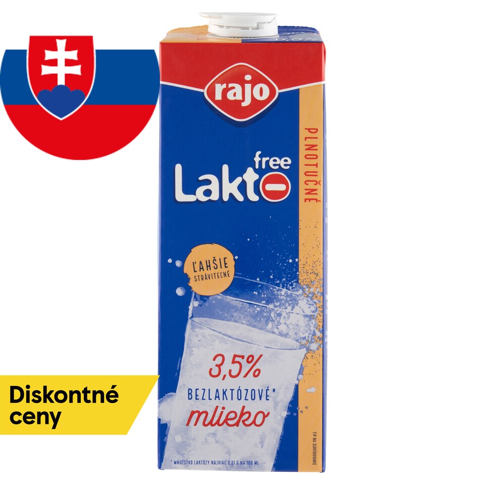 image 1 of Rajo Lakto Free Whole Milk 3.5% 1 L