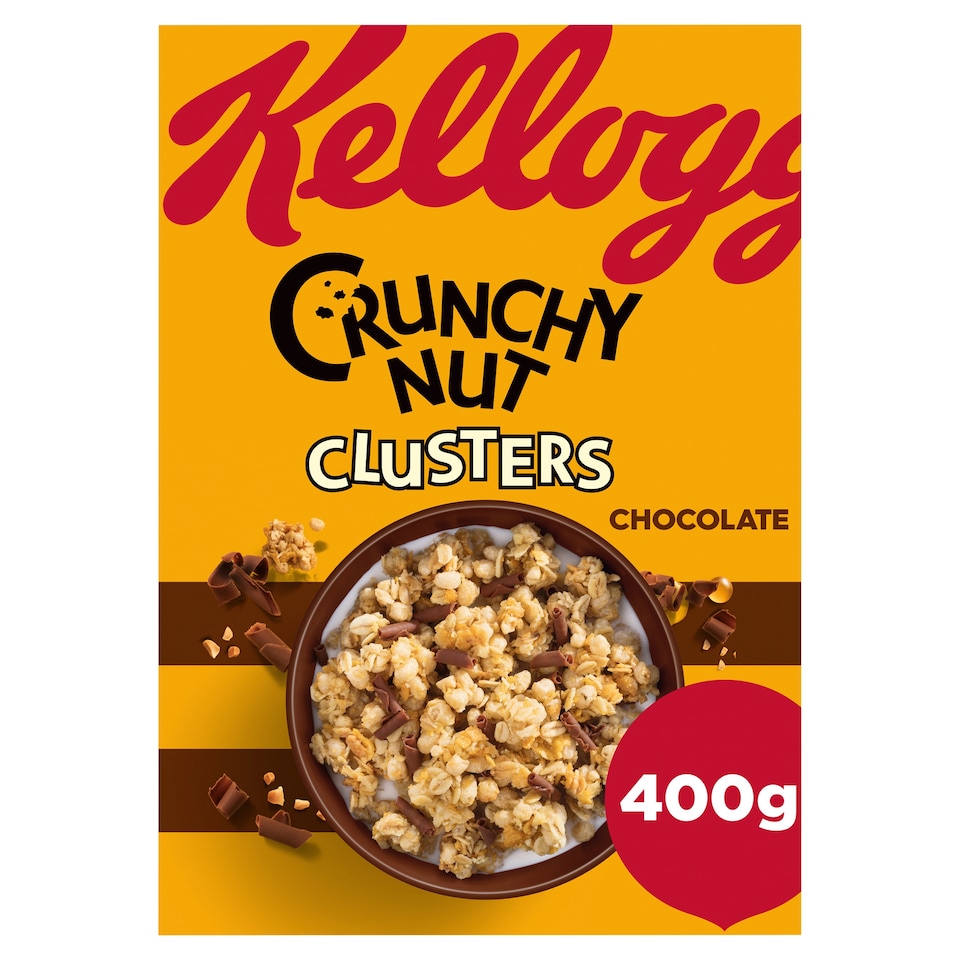 image 1 of Kellogg's Crunchy Nut Clusters - Chocolate 400g
