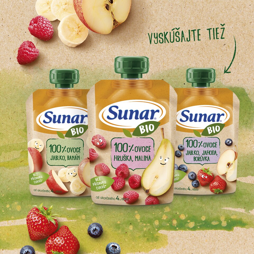 image 1 of Sunar Organic Apple, Banana, Carrot 100 g