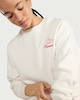 image 2 of F&F Active AFTERCLASS Cotton Rich Track and Field Sweatshirt in Cream