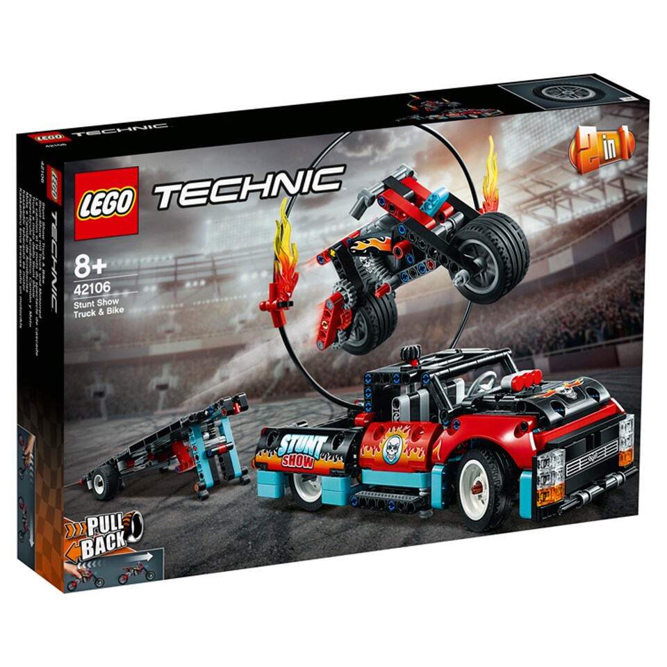 image 1 of LEGO Technic Stunt Show Truck & Bike 42106