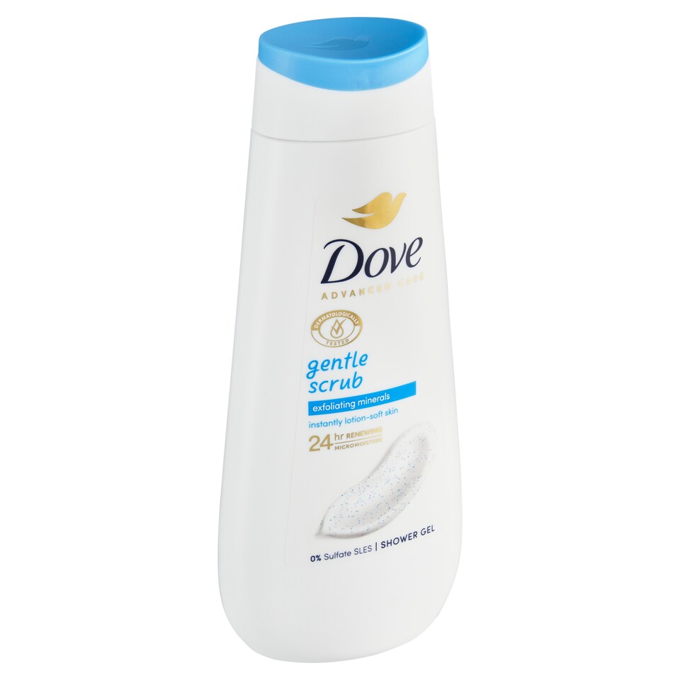 Dove Advanced Care Gentle Scrub sprchový gel 225ml