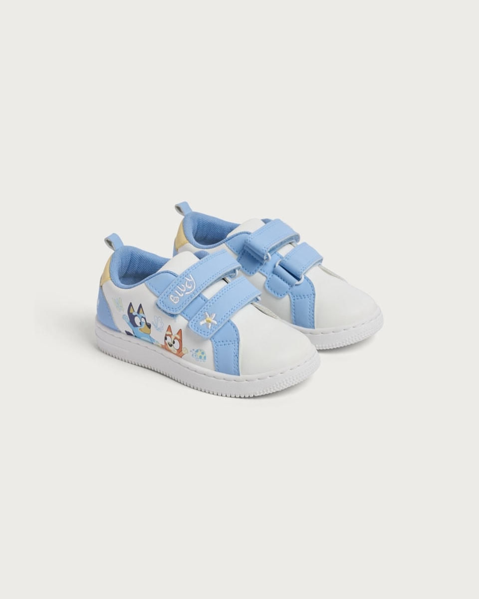 Bluey Touch Strap Fastening Trainers in White