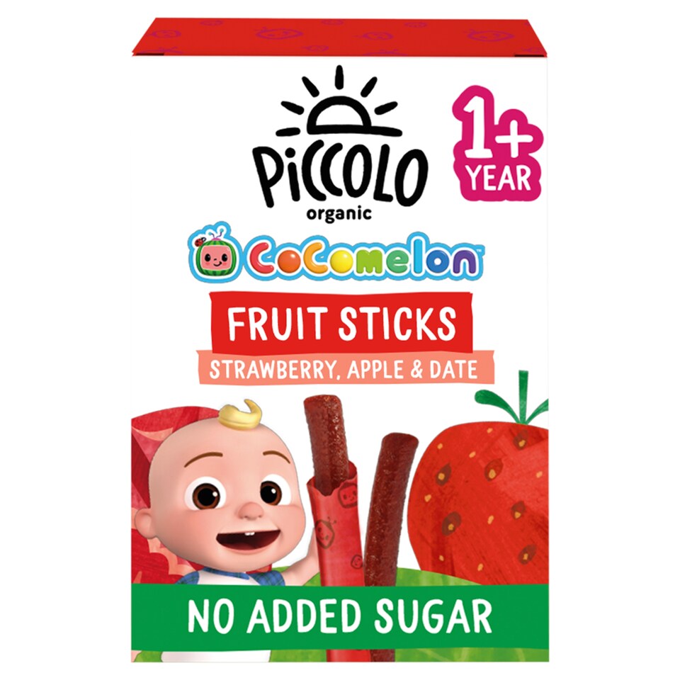 Piccolo Organic Fruit Sticks Strawberry, Apple & Date 4 x 17g