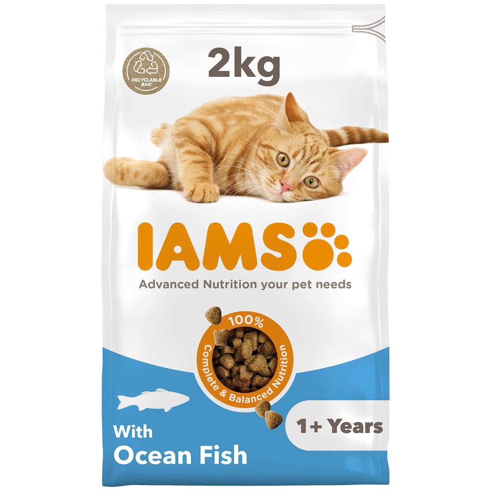 image 1 of Iams For Vitality Adult Cat Food - Ocean Fish 2kg