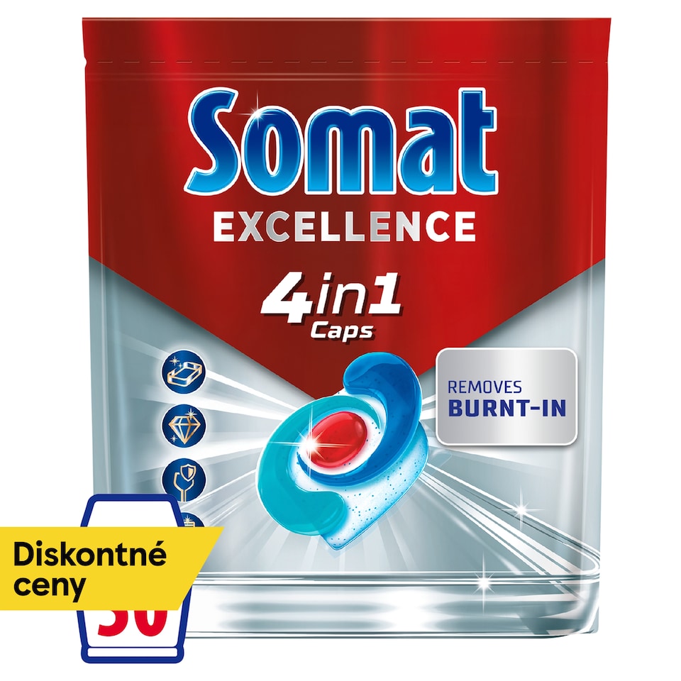 Somat Excellence 4in1 kapsuly do umývačky riadu 50 ks 950 g
