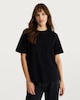 image 3 of F&F Pure Cotton Heavyweight Crew Neck T-Shirt in Black