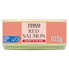 Tesco Wild Pacific Red Salmon 105G