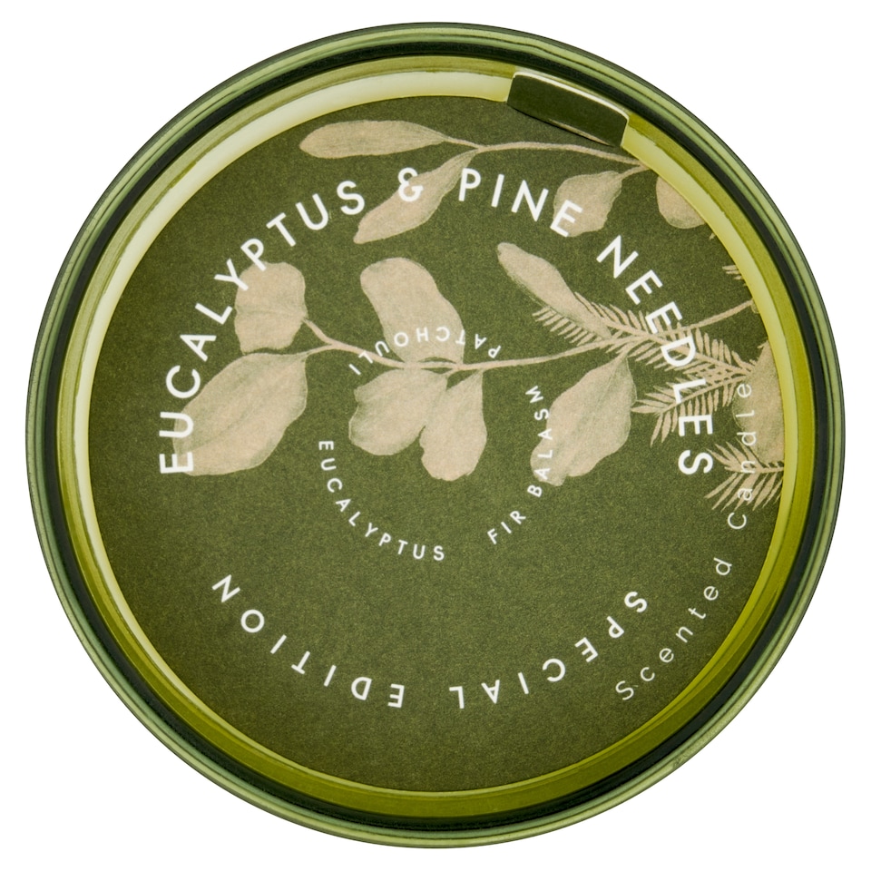 image 1 of F&F Home Apothecary Eucalyptus and Pine Needles Candle 140g