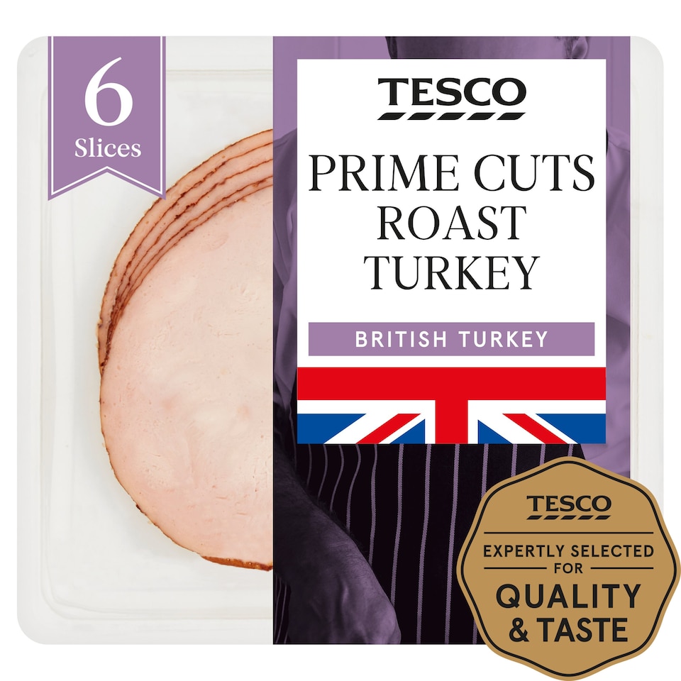 Tesco British Roast Turkey Slices 125 G Tesco Groceries