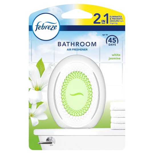 Febreze Bathroom Air Freshener White Jasmine 7.5Ml Tesco Groceries
