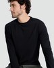 image 2 of F&F Pure Cotton Regular Fit Crew Neck Long Sleeved Top in Black