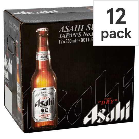 ASAHI 12 x 330ml Tesco Groceries
