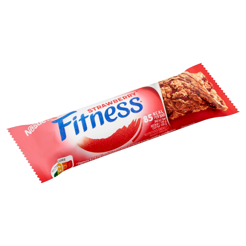 image 1 of Nestlé Fitness Cereal Slice with Strawberry Flavour, Vitamins and Minerals for Breakfast 23,5 g
