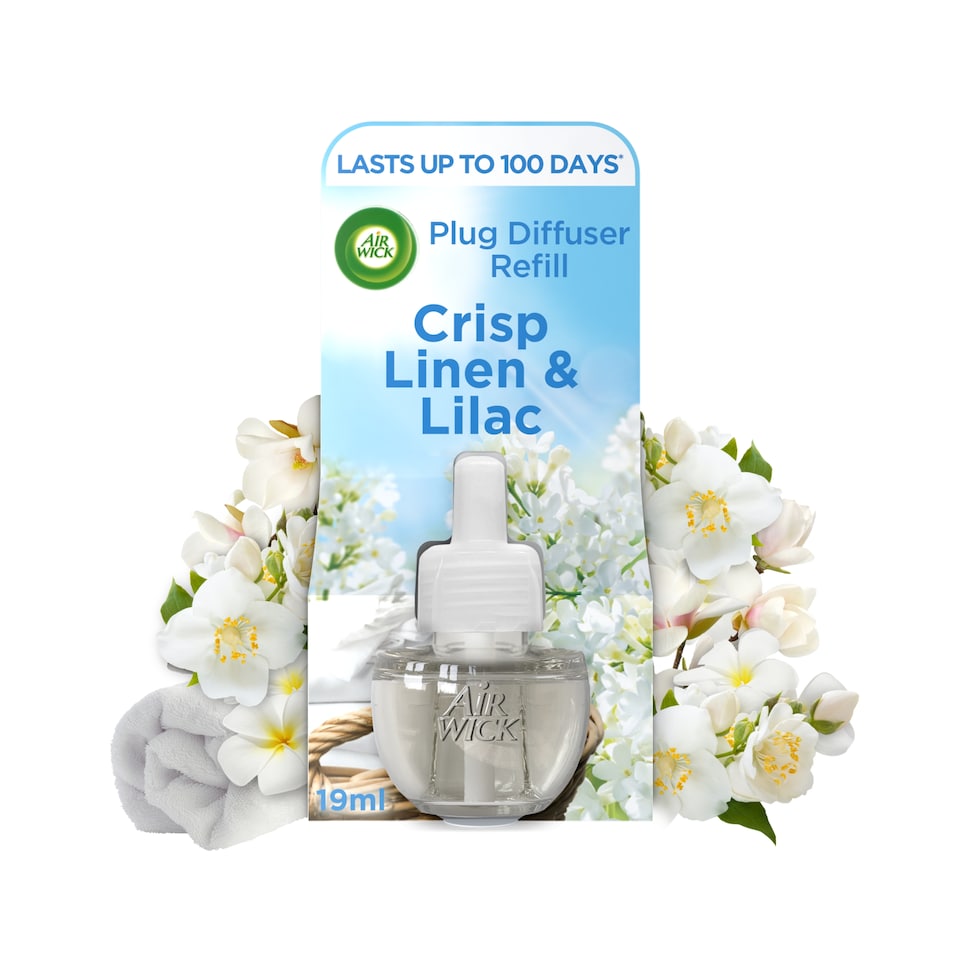 Airwick Air Freshener Plug In Refill Linen & Lilac 19ml