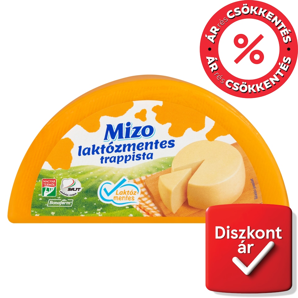 Mizo laktózmentes trappista sajt 700 g
