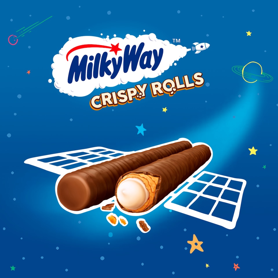 image 1 of Milky Way Milk Chocolate Crispy Rolls Multipack 5 x 22.5g