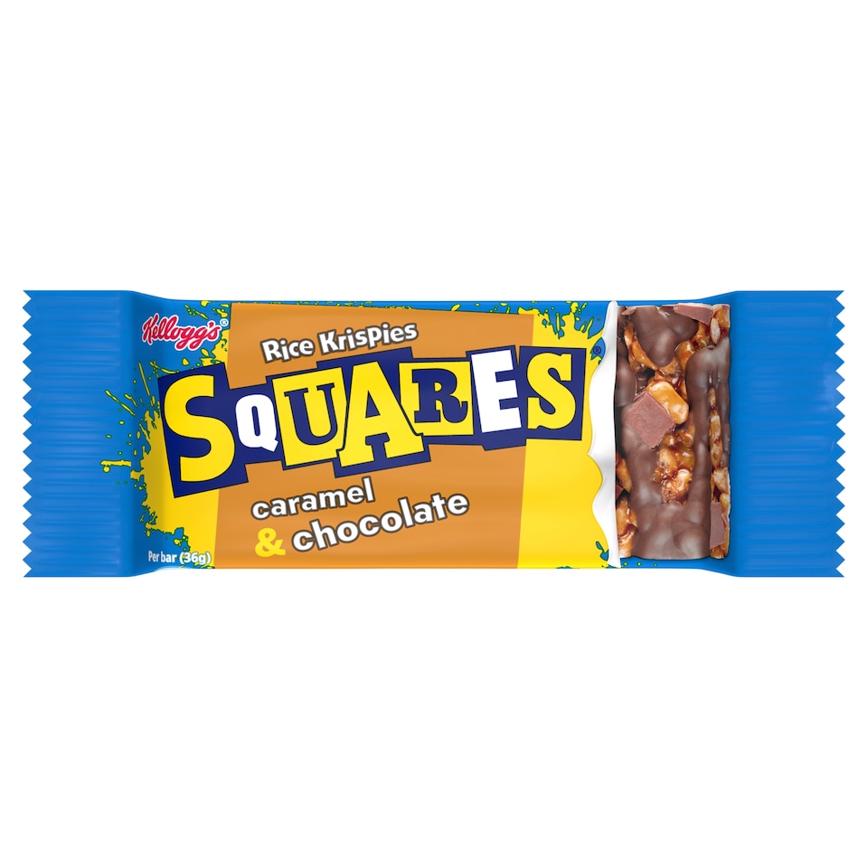Kelloggs Chocolate Caramel Rice Krispie Square 36G