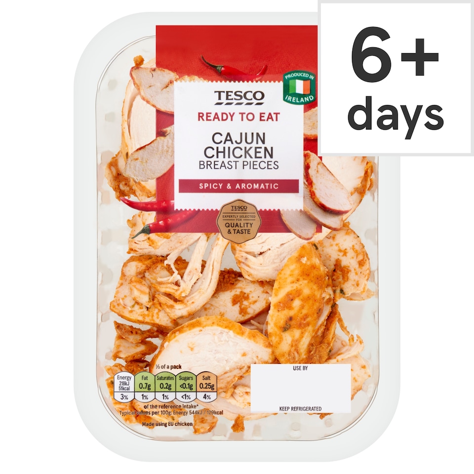 Tesco Cajun Chicken Breast Pieces 120G