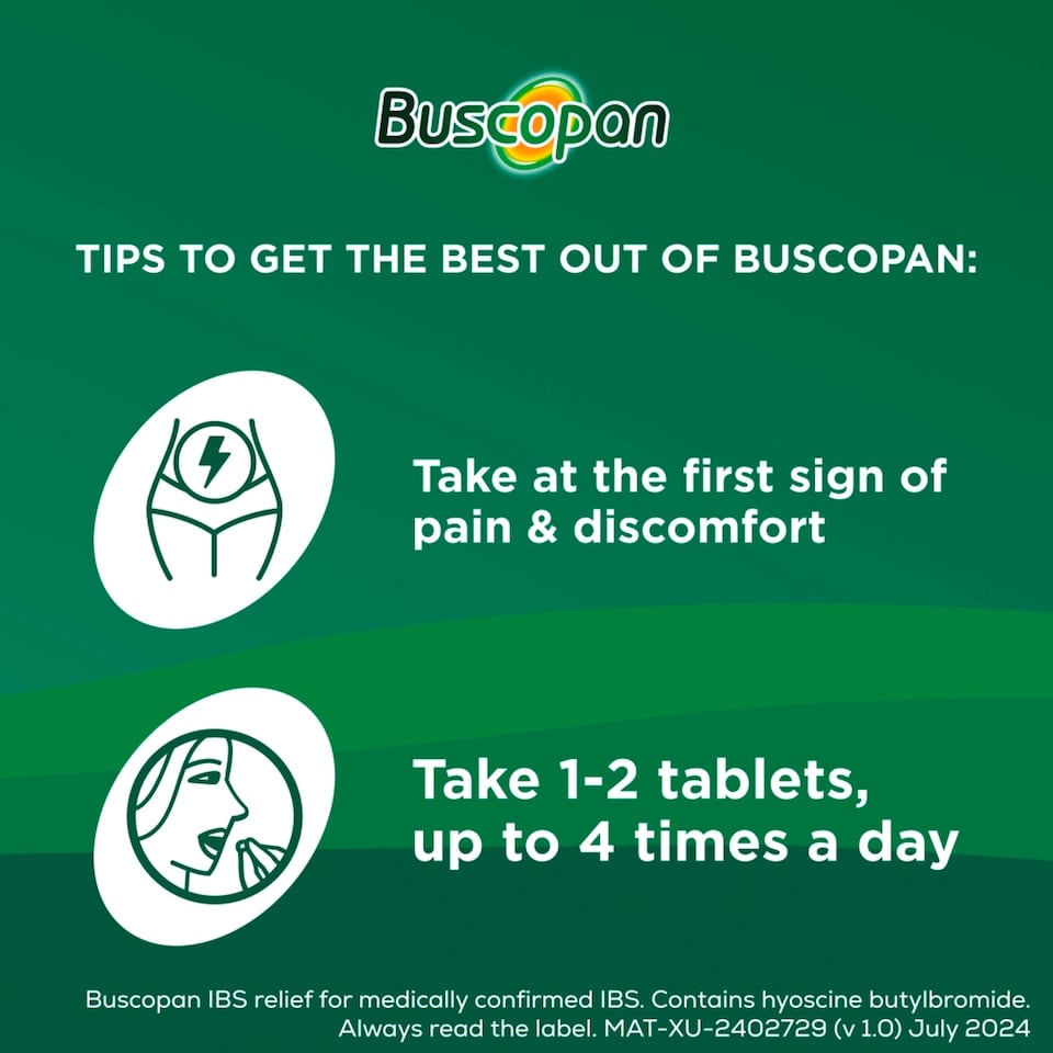 image 1 of Buscopan IBS Relief Tablets - Pain & Discomfort Relief 20s
