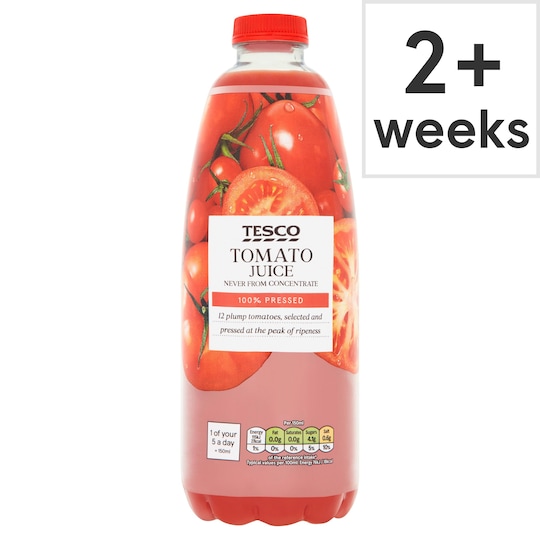 Tesco 100 Pressed Tomato Juice 1L Tesco Groceries