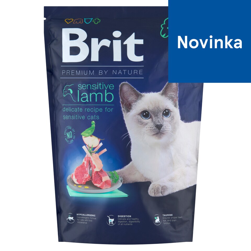 Brit Premium by Nature Cat Sensitive Lamb prémiové kompletné krmivo pre mačky 1,5 kg