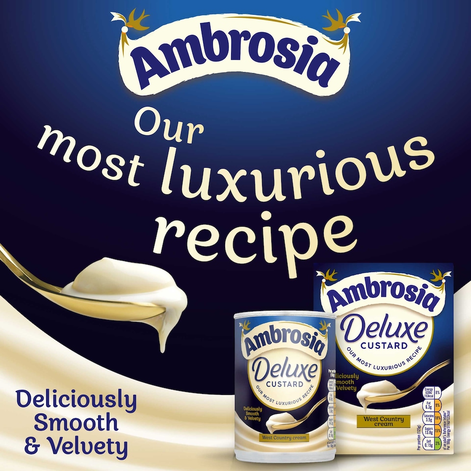 image 1 of Ambrosia Deluxe Custard - Madagascan Vanilla 2 x 120g