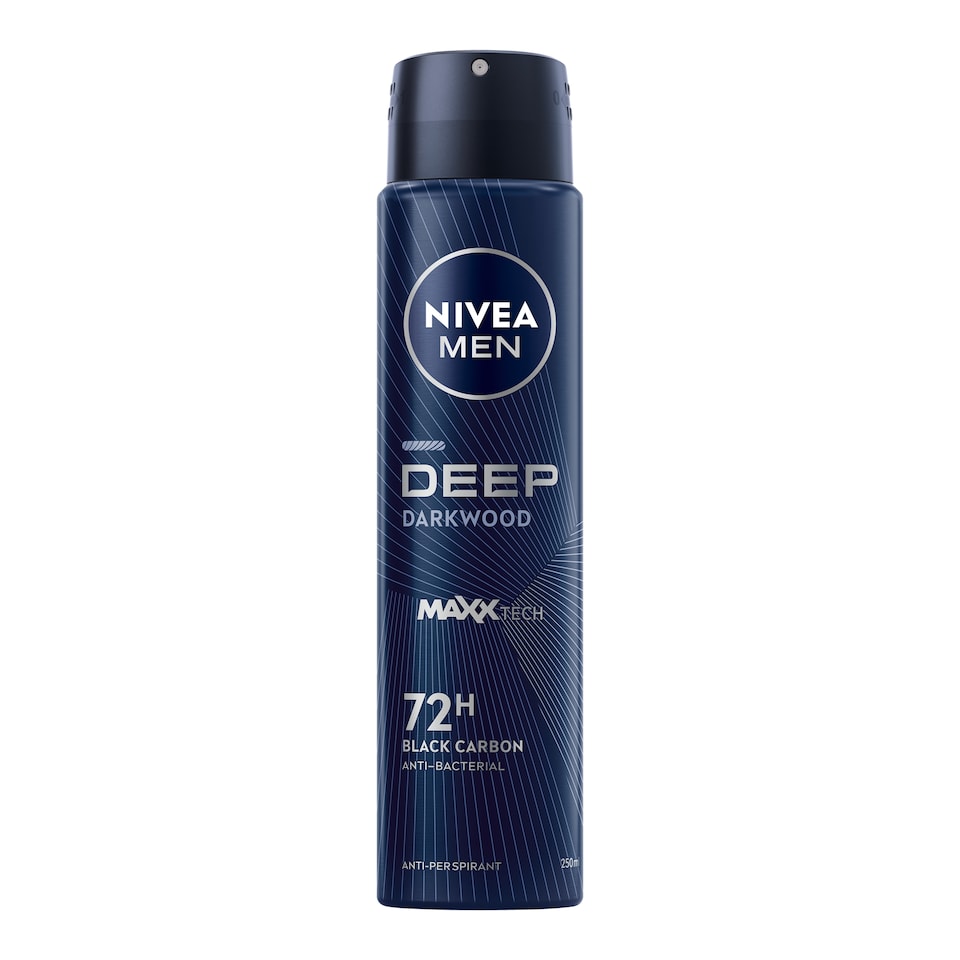 image 1 of NIVEA MEN Deep Darkwood 72h Anti-Perspirant Deodorant Spray 250ml
