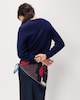 image 4 of F&F Knitted Crew Neck Cardigan in Navy