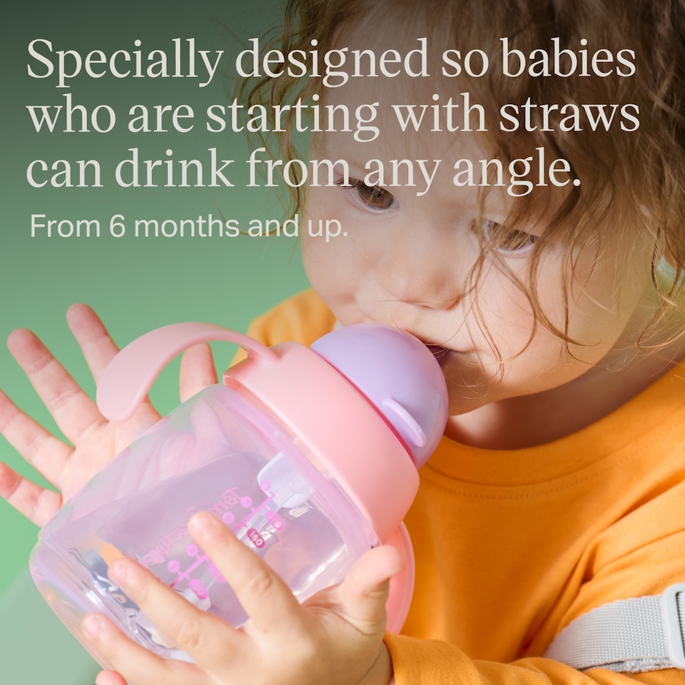 image 1 of Tommee Tippee Training Straw Cup 300Ml 6M+ Assorted