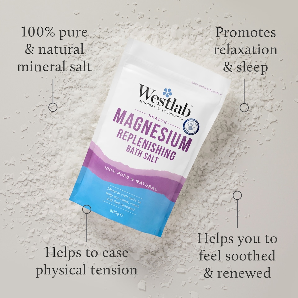image 1 of Westlab 100% Pure Magnesium Flakes Bath Soak 800g