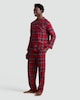 image 1 of F&F Check Woven Matching Family Christmas Pyjamas in Red