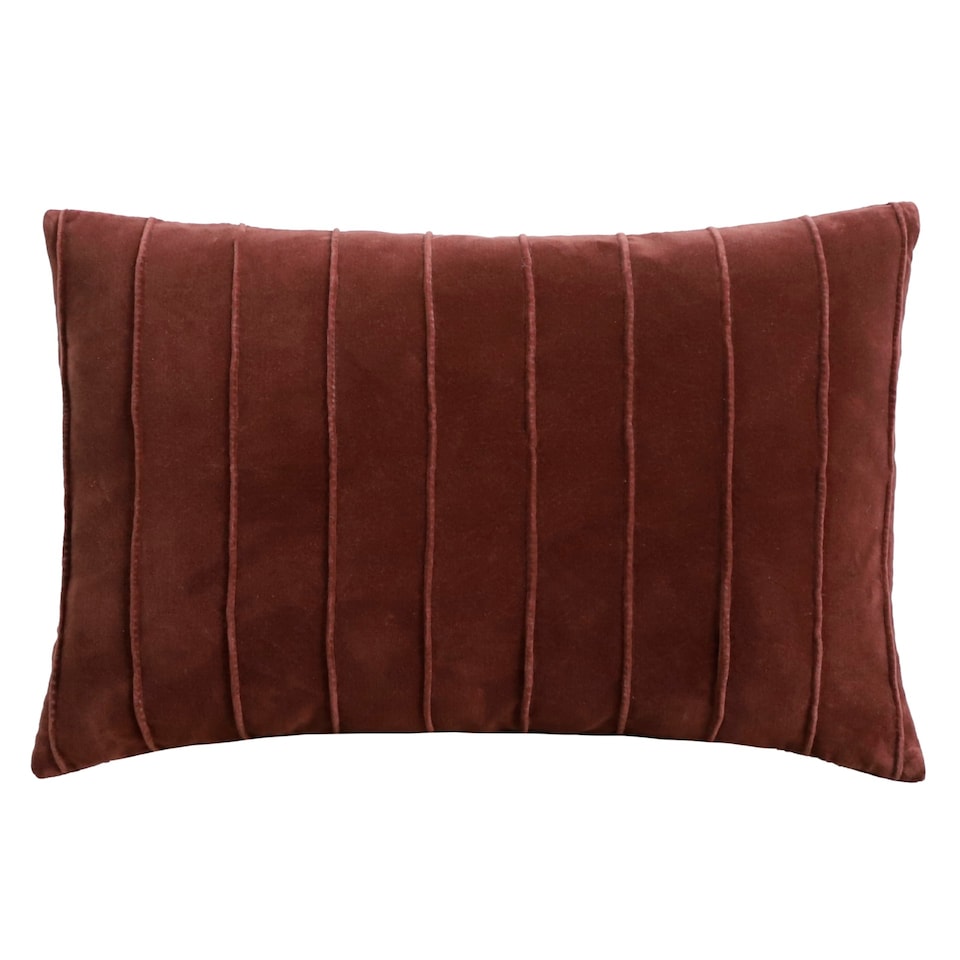 F&F Home Red Velvet Rectangle Cushion