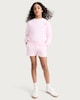 image 3 of F&F Girls Cotton Rich Drawstring Shorts in Pink