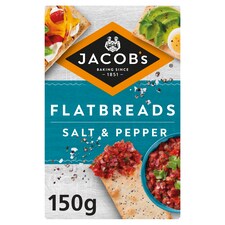 Jacobs Flatbread Salt & Cracked Black Pepper 150G
