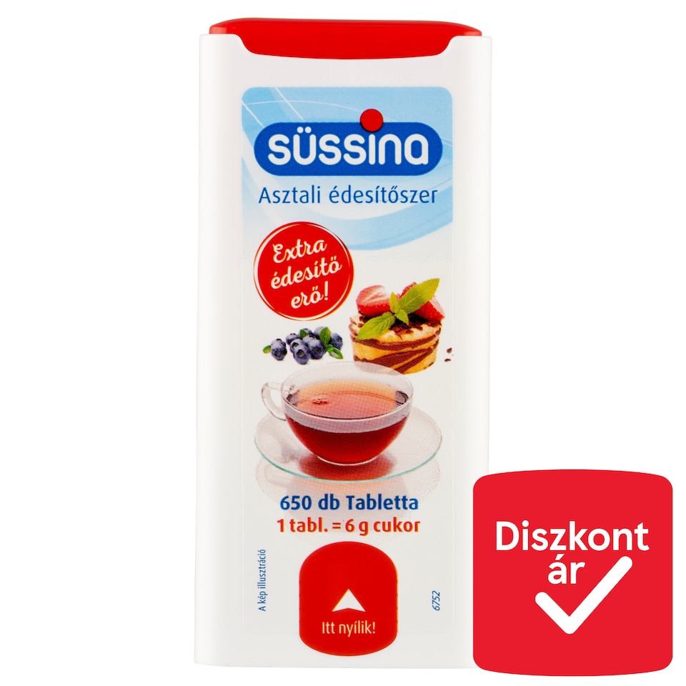 Süssina asztali édesítőszer 650 db 39 g  1. kép
