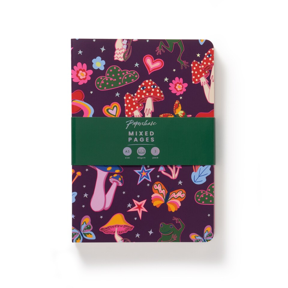 image 1 of Paperchase Magic Forest Set of 3 A5 Notebooks