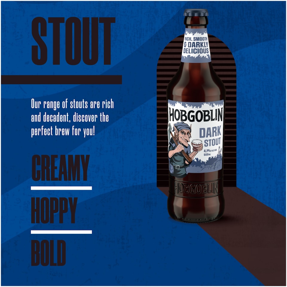 image 1 of Hobgoblin Stout Beer 500ml 