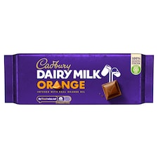 Cadbury Dairy Milk Orange Chocolate Bar 180g