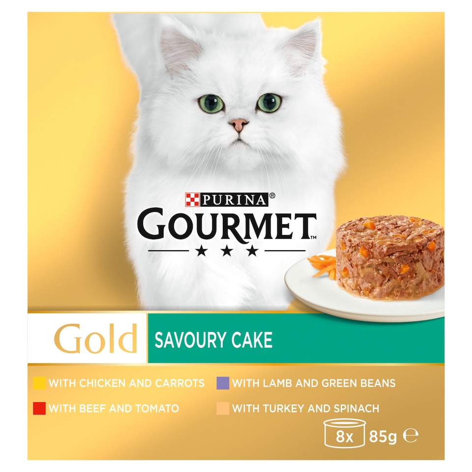 image 1 of Gourmet Gold Savoury Cake Meat 8X85g